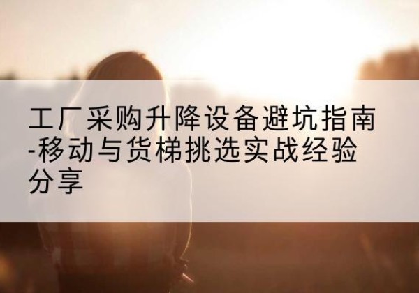 郧西移动式升降机怎么选-工厂采购升降设备避坑指南-移动与货梯挑选实战经验分享